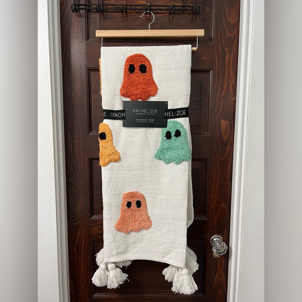 WILL TRADE 4 PINK CANDYCORN or HEY BOO pillow Rachel Zoe pastel ghost throw